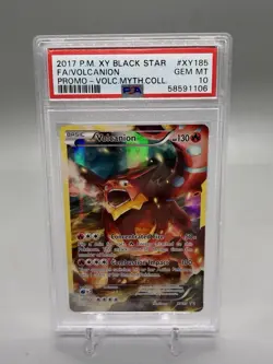 PSA 10 Volcanion XY185 Pokemon XY Holo Black Star Promo Mythical Coll Gem Mint - Image 1
