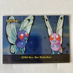 2000 Topps Pokemon Tv Animation Series 2 EP20 Bye, Bye Butterfree Holo NM/LP - Image 1