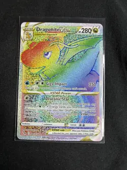 Dragonite VSTAR 081/078 Rainbow Secret Rare Pokemon GO NM - Image 1