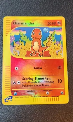 Pokemon Charmander 98/165 Expedition Base Set Reverse Holo WOTC 2002 - Image 1