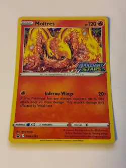 Pokemon TCG Moltres SWSH185 Pre Release Promo NM/M - Image 1