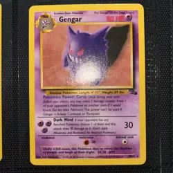 1999 Pokemon Fossil Gengar 20/62 NM/MT Condition - Image 2