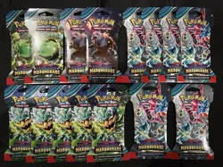 Pokemon TCG Twilight Masquerade Booster Pack Lot Of 15. New Sealed. - Image 1