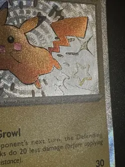 Pikachu 131/091 Pokemon Paldean Fates Baby Shiny Holo Multiple Creases - Image 3