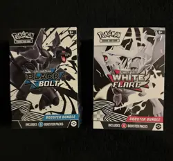 Pokemon Black Bolt & White Flare Booster Bundle Set of 2 Factory Sealed - Image 1