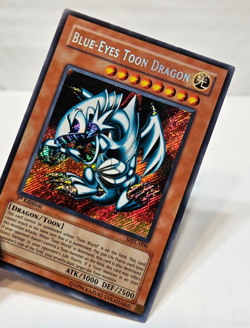 Blue-Eyes Toon Dragon MRL-000 Secret Rare 1st Edition Asian-English AE YGO 7054 - Image 4