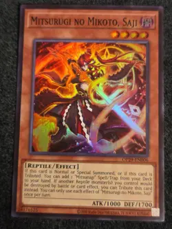 1x Yu-Gi-Oh! Mitsurugi No Mikoto, Saji - OP29-EN006 - Super Rare - NM - Image 1