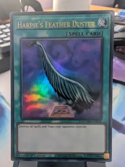 YuGiOh! Harpie's Feather Duster MAMA-EN076 Ultra Rare 1st Ed - Image 1