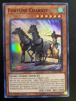 Yu-Gi-Oh! TCG Fortune Chariot SHVA-EN005 Super Rare 1st Edition NM - Image 1