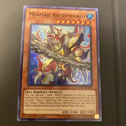 Mermail Abyssmegalo - SHVA-EN037 - Super Rare - 1st Edition LP YuGiOh! - Image 1