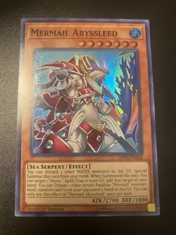Mermail Abyssleed - SHVA-EN038 - Super Rare - 1st Edition NM YuGiOh! - Image 1