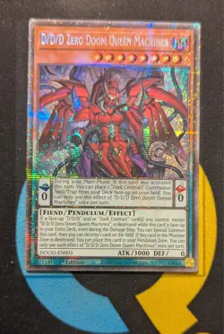 DOOD-EN003 D/D/D Zero Doom Queen Machinex Starlight Rare 1st Ed YuGiOh - Image 1