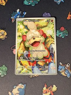 Pokemon Cards Growlithe 181/167 Illustration Rare Twilight Masquerade - (NM) #1 - Image 1