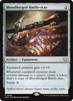 Bloodforged Battle-Axe March of the Machine Commander NM CARD ABUGames - Image 1