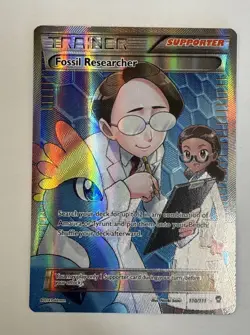 Fossil Researcher Full Art XY Furious Fists 2014 (110/111) Pokemon Card LP - Image 1