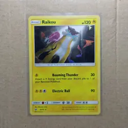 Raikou 32/73 Shattered Holo SHINING LEGENDS Rare Pokemon Card TCG - Image 1