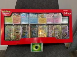 Pokemon NEW Prismatic Evolutions Costco 8 Mini-Tin Bundle w/ Promo Cards SEALED - Image 1