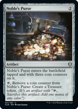 Noble's Purse FOIL Commander Legends: Battle for Baldur's Gate NM CARD ABUGames - Image 1