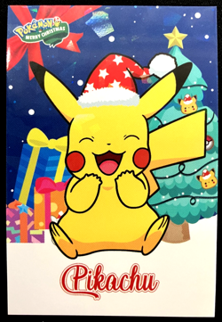 Pikachu Ice Holo Pokemon 2024 Card Database Merry Christmas - Image 1
