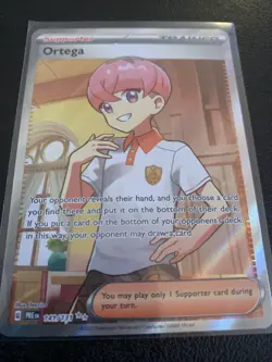 Pokemon Cards Ortega Trainer FA Ultra Rare Holo 141/131 Prismatic Evolutions - Image 1
