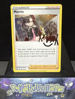 Pokemon Card Marnie SWSH120 Cosmo Holo Trainer Promo Near Mint - Image 1