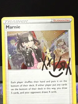 Pokemon Card Marnie SWSH120 Cosmo Holo Trainer Promo Near Mint - Image 2