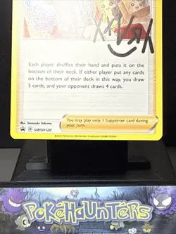 Pokemon Card Marnie SWSH120 Cosmo Holo Trainer Promo Near Mint - Image 3