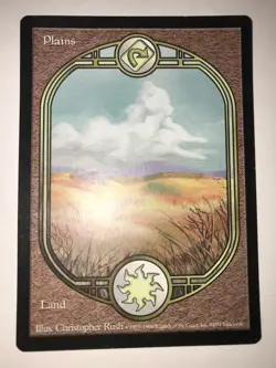 Magic the Gathering MTG Card: Plains 84/94 Unglued RARE Full Art - Image 1