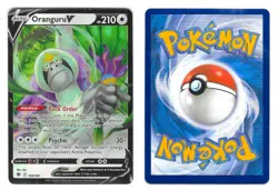 Pokemon Sword & Shield-Astral Radiance 133/189 Oranguru V Ultra Rare Holo Card - Image 1