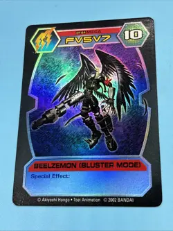 Digimon D Tector Beelzemon Buster Mode Trading Card Holographic - Image 1