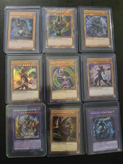 9 CARD DARK MAGICIAN ULTRA PLATINUM SECRET QUARTER CENTURY KNIGHT ARTS YUGIOH NM - Image 1