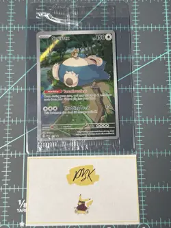 Pokemon TCG Snorlax SVP051 Promo Card Sealed, Near Mint Condition - Image 1