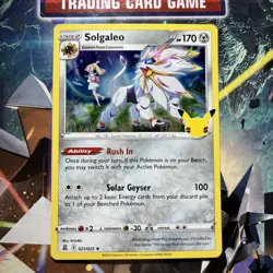 Pokemon TCG Solgaleo 25th Celebrations 021/025 Holo Rare Card NM 2021 - Image 2