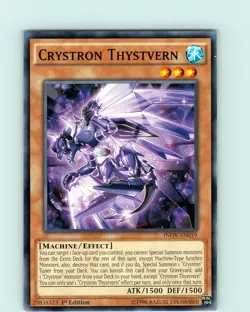 Yu-Gi-Oh TCG Crystron Thystvern INOV-EN019 1st Edition Regular Common Card NM - Image 1