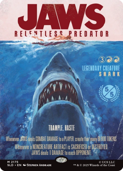 Mtg Magic Card Secret Lair Jaws Terror Amity Non-FOIL English Sealed Presale - Image 2