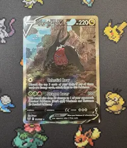 Regidrago V 184/195 Silver Tempest Alt Art Ultra Rare Holo Pokemon Card NM - Image 1
