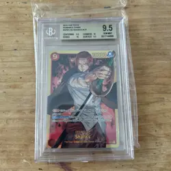 BGS 9.5 Gem Mint One Piece Card Game Romance Dawn Shanks SCR OP01-120 English - Image 3