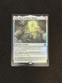 The Deck of Many Things #241 Adventures in the Forgotten Realms Foil MTG - Image 1