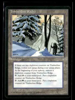 Magic The Gathering MTG Ice Age Timberline Ridge Land - Image 1