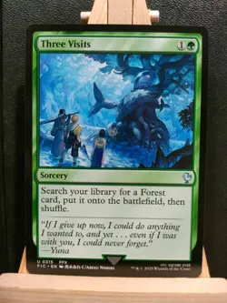 Three Visits - Final Fantasy Commander - Uncommon - NM (see pics) MTG - Image 1