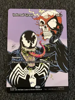 Magic MTG - Infernal Grasp (Borderless) - Spider-Man Marvel Universe - Image 1