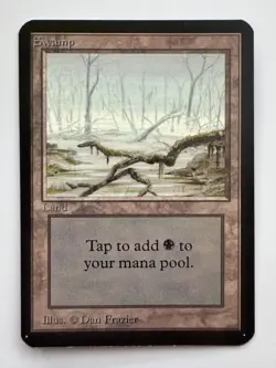 *** ALPHA Swamp (Grey Sky) *** LP very clean - Magic MtG - Image 1