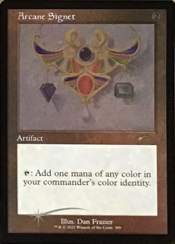 1X NM Arcane Signet Retro Etched Foil Secret Lair Dan Frazier is Back - Image 1
