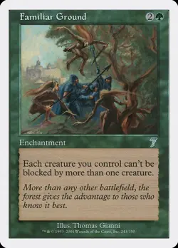 4x Familiar Ground - LP - 7th Edition - SPARROW MAGIC - mtg - Image 1