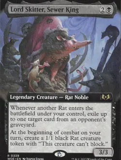 Lord Skitter, Sewer King 2023 MTG Legendary Creature #339 Rare - Image 1
