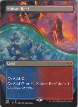 Shivan Reef (Borderless) NM (#3) #380 Dominaria United MTG - Image 1