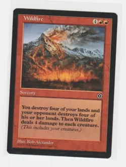 Magic the Gathering ~ MTG ~ 1x Wildfire ~ PORTAL II ~ M/NM - Image 1