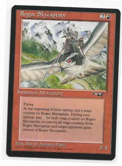 Magic the Gathering ~ MTG ~ 1x Rogue Skycaptain ~ Alliances ~ M/NM - Image 1
