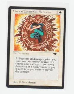 Magic the Gathering ~ 1x Circle of Protection: Artifacts ~ LP ~ Antiquities - Image 1