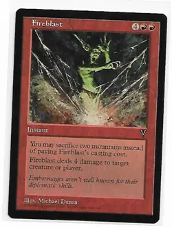 Magic the Gathering ~ MTG ~ 1x Fireblast ~ VISIONS ~ M/NM - Image 1